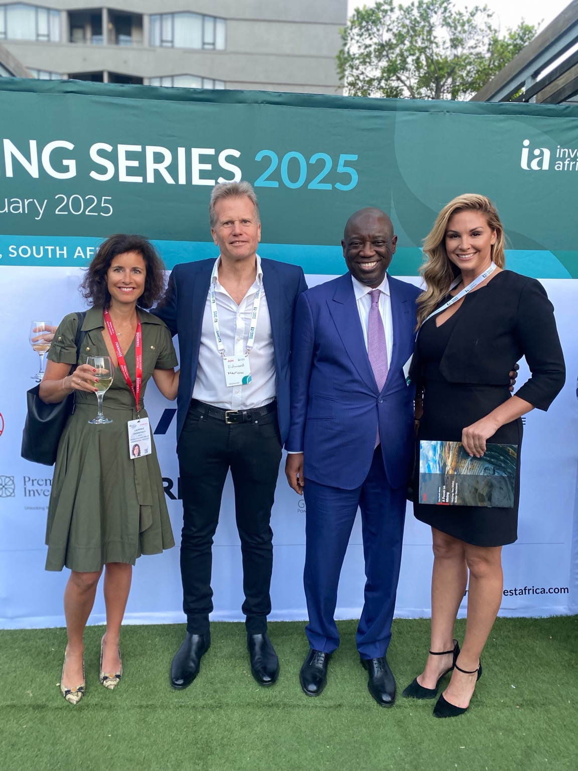 Adrienne Westman with delegates at an African investment event